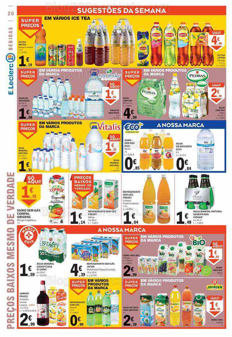 Antevisão Folheto E-LECLERC Promoções de 20 a 26 julho