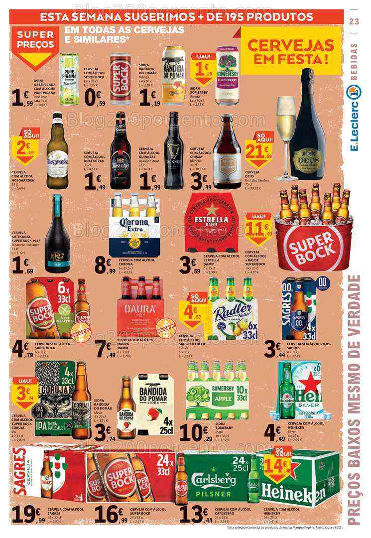 Antevisão Folheto E-LECLERC Promoções de 20 a 26 julho