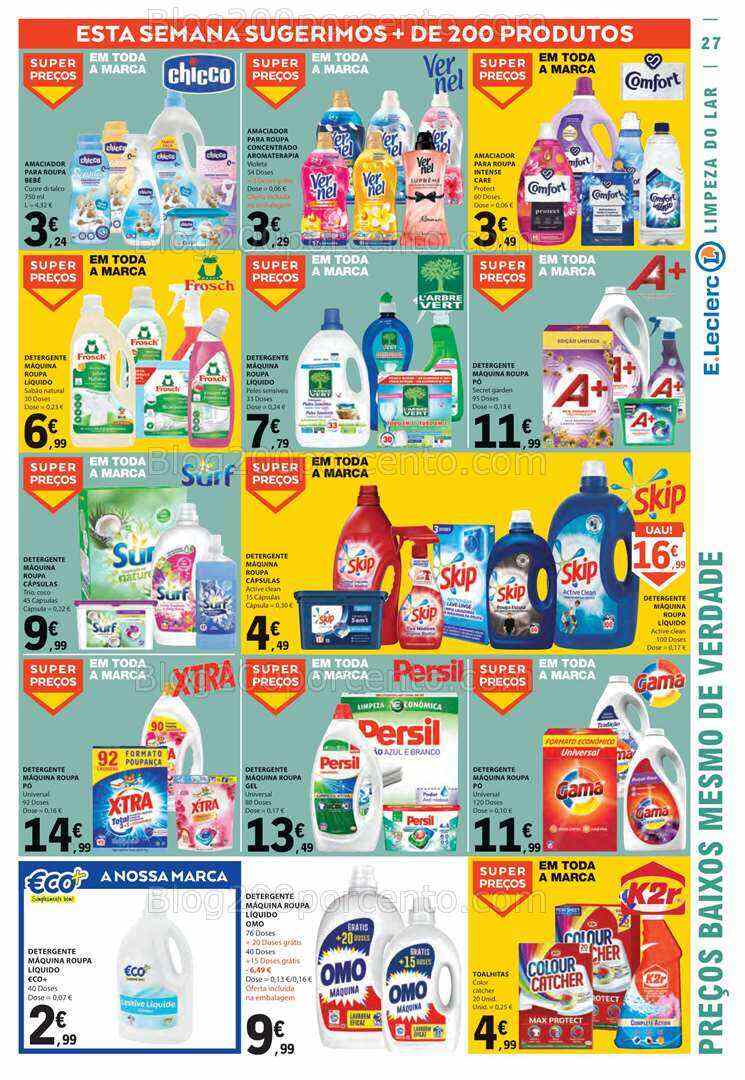 Antevisão Folheto E-LECLERC Promoções de 20 a 26 julho