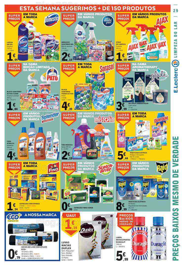 Antevisão Folheto E-LECLERC Promoções de 20 a 26 julho