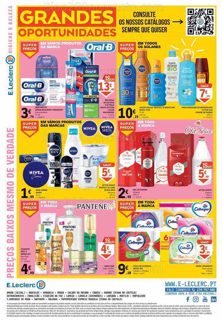 Antevisão Folheto E-LECLERC Promoções de 20 a 26 julho