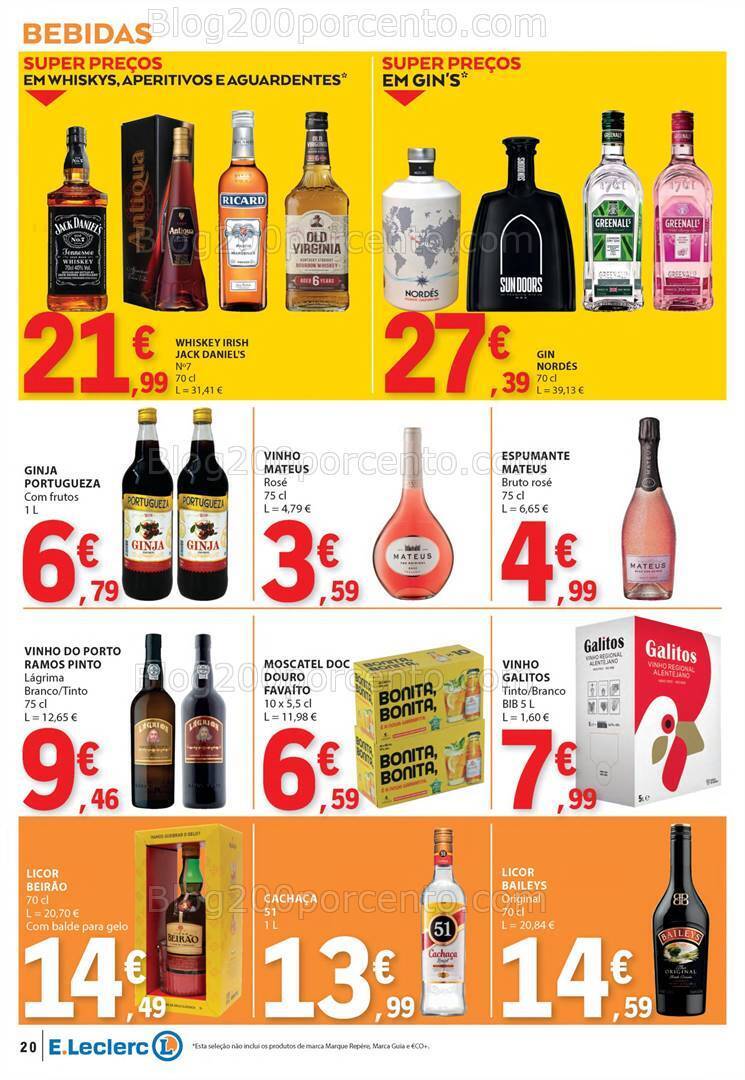 Antevisão Folheto E-LECLERC Sabores Promoções de 1 a 20 outubro
