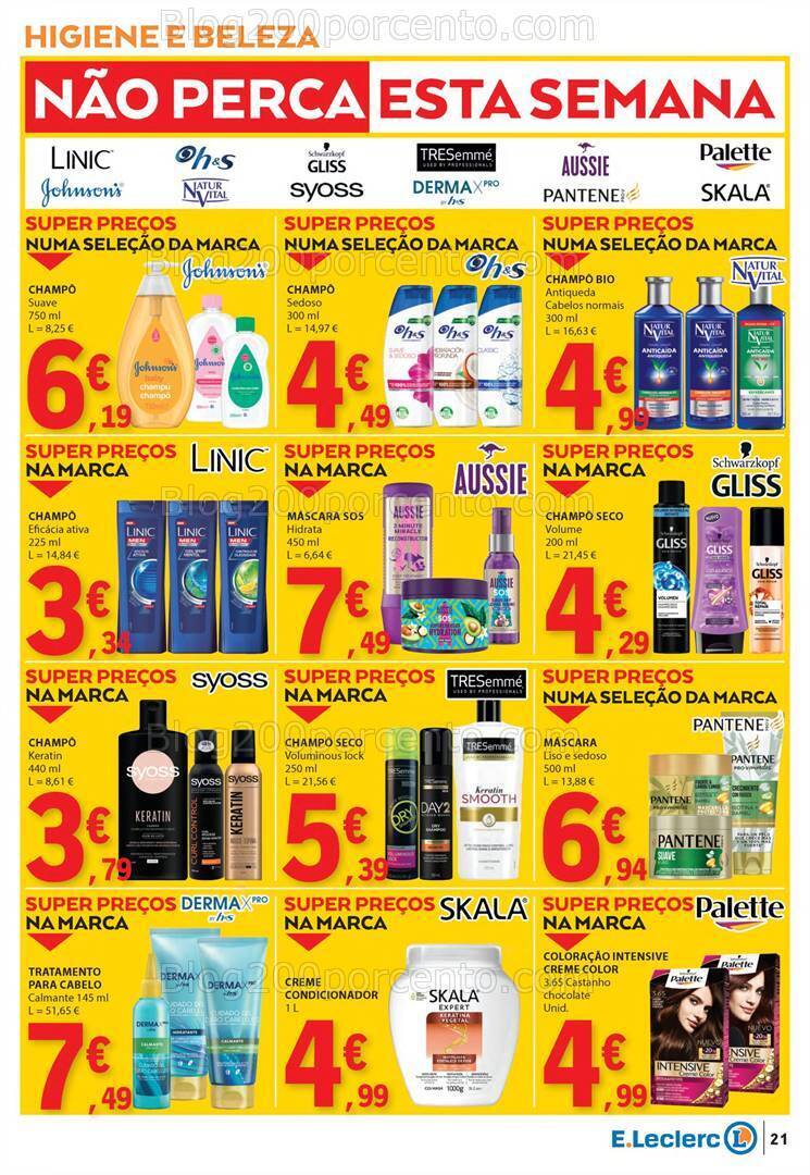 Antevisão Folheto E-LECLERC Sabores Promoções de 1 a 20 outubro