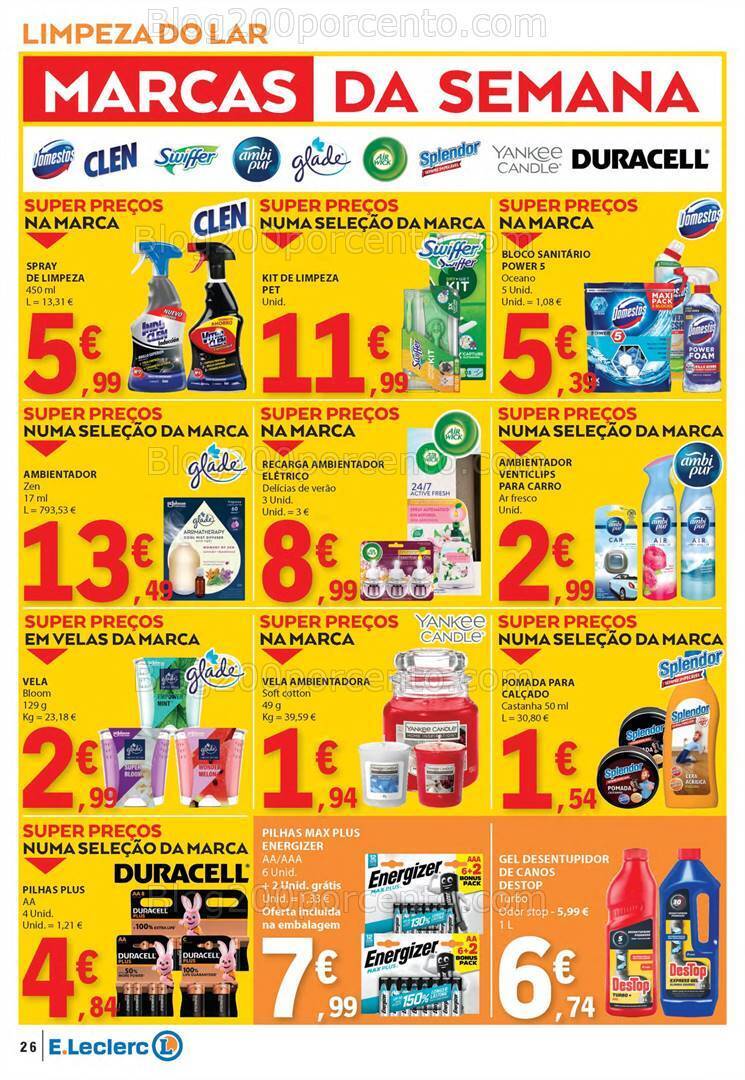 Antevisão Folheto E-LECLERC Sabores Promoções de 1 a 20 outubro