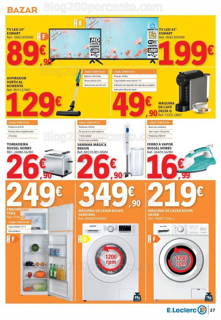 Antevisão Folheto E-LECLERC Sabores Promoções de 1 a 20 outubro