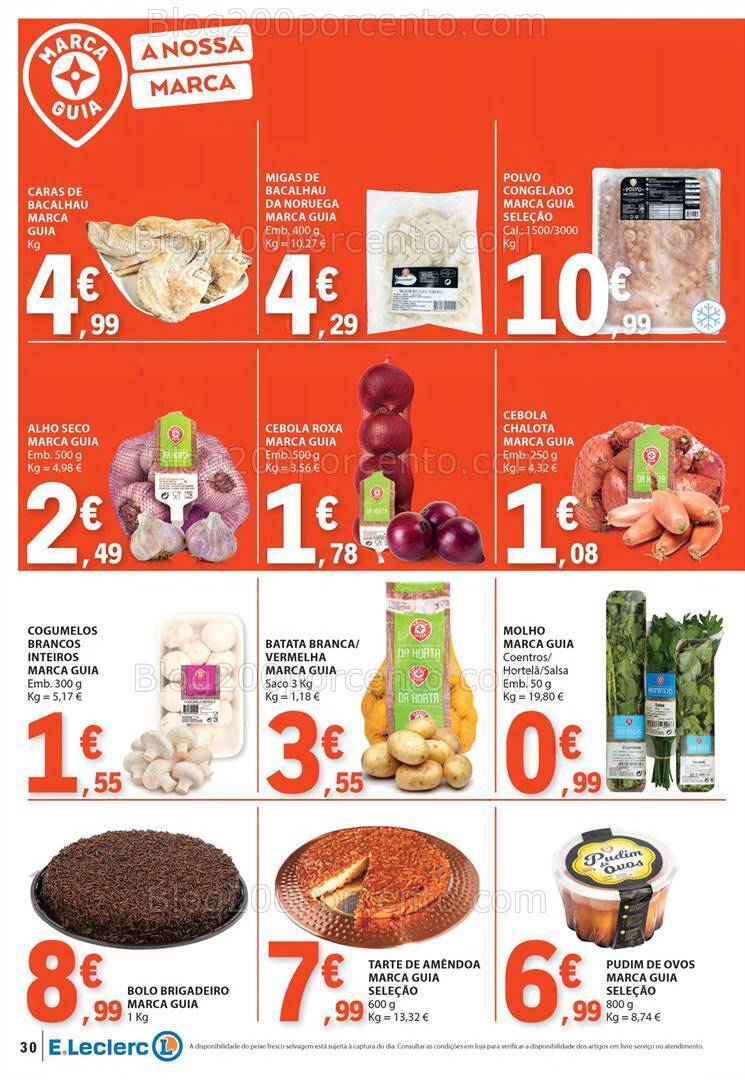 Antevisão Folheto E-LECLERC Sabores Promoções de 1 a 20 outubro