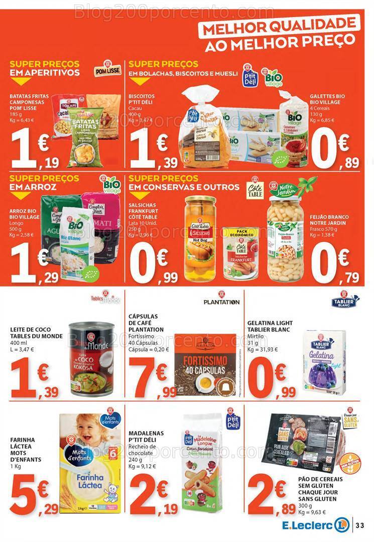 Antevisão Folheto E-LECLERC Sabores Promoções de 1 a 20 outubro