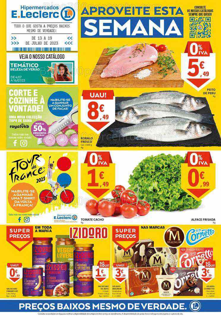 Antevisão Folheto E-LECLERC Promoções de 13 a 19 julho