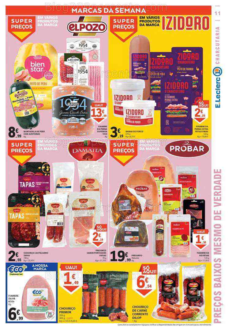 Antevisão Folheto E-LECLERC Promoções de 13 a 19 julho