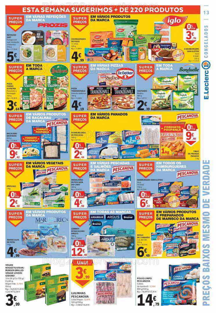 Antevisão Folheto E-LECLERC Promoções de 13 a 19 julho