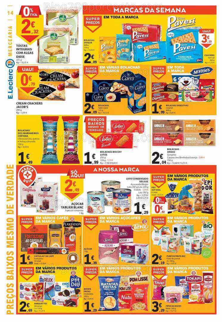 Antevisão Folheto E-LECLERC Promoções de 13 a 19 julho