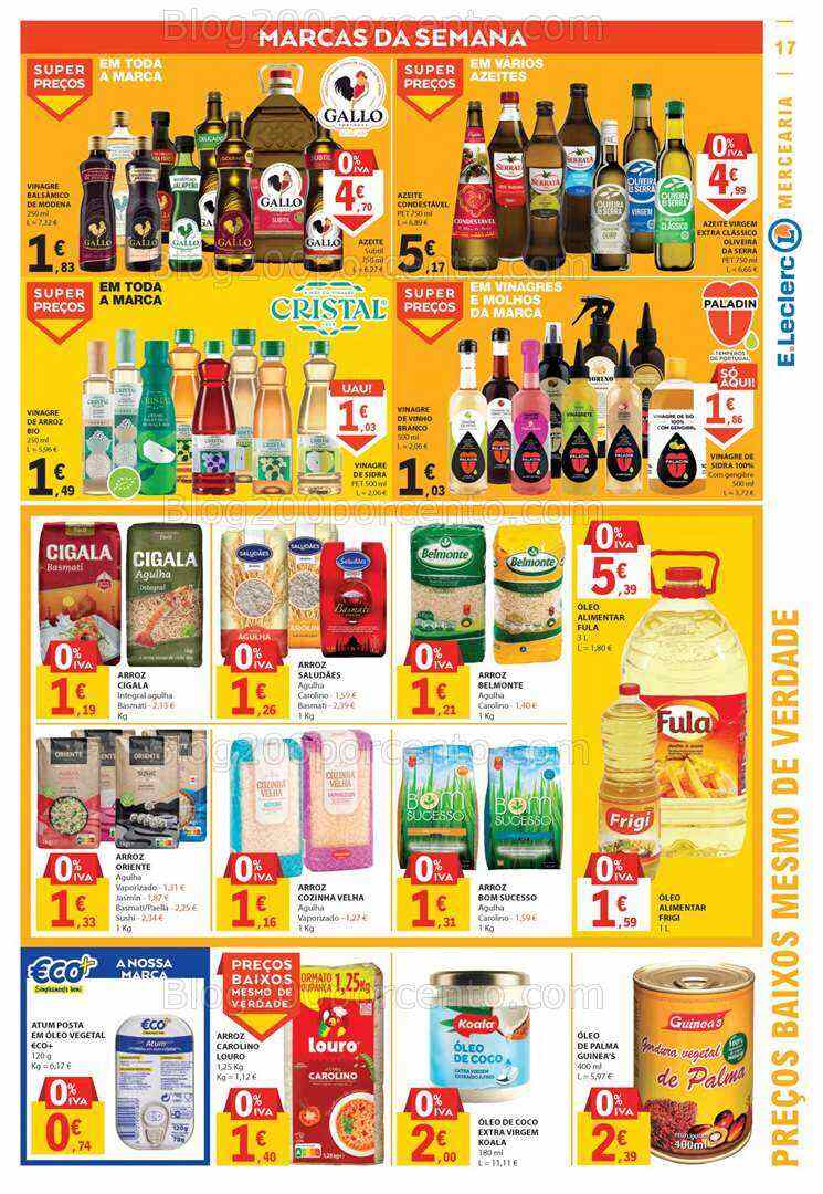Antevisão Folheto E-LECLERC Promoções de 13 a 19 julho