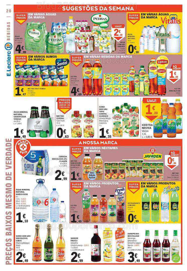 Antevisão Folheto E-LECLERC Promoções de 13 a 19 julho