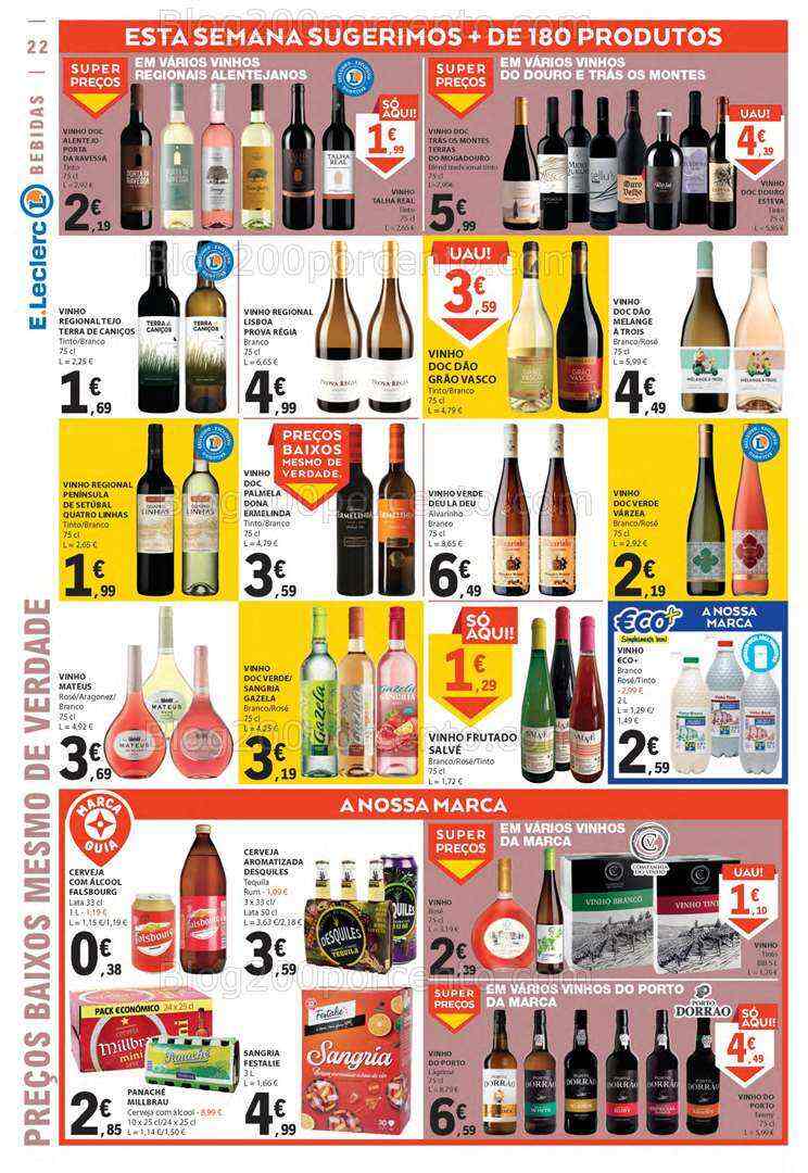 Antevisão Folheto E-LECLERC Promoções de 13 a 19 julho