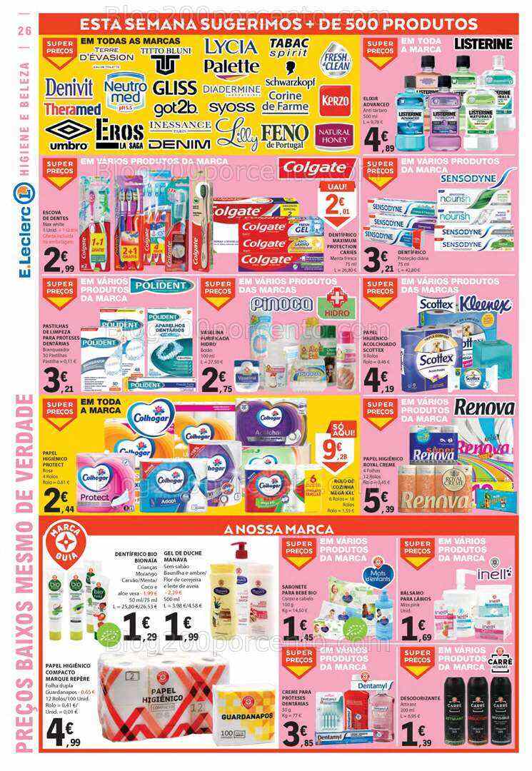 Antevisão Folheto E-LECLERC Promoções de 13 a 19 julho