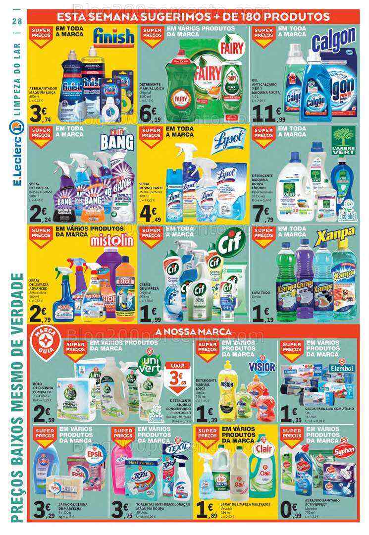 Antevisão Folheto E-LECLERC Promoções de 13 a 19 julho