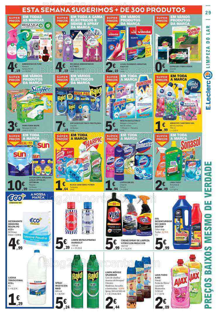 Antevisão Folheto E-LECLERC Promoções de 13 a 19 julho