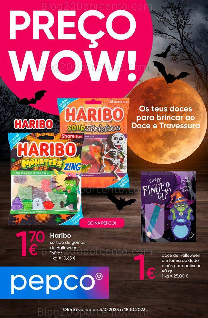 Antevisão Folheto PEPCO Alimentação e Drogaria Promoções de 5 a 18 outubro