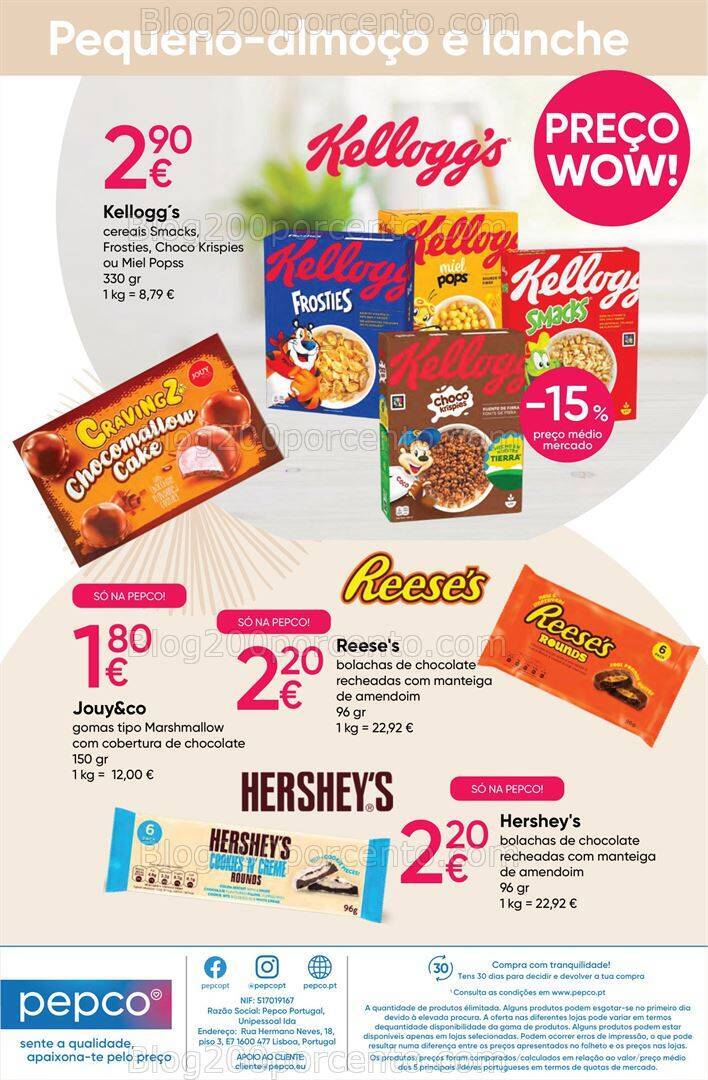 Antevisão Folheto PEPCO Alimentação e Drogaria Promoções de 5 a 18 outubro