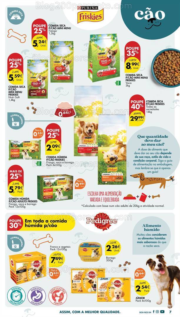 Antevisão Folheto PINGO DOCE Especial Pets Promoções de 3 a 16 outubro