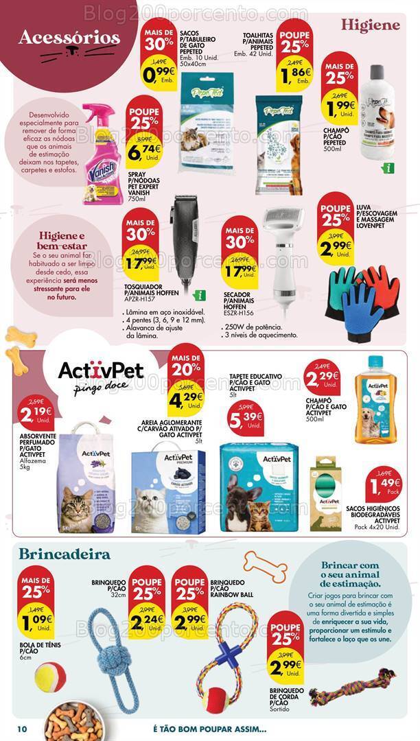 Antevisão Folheto PINGO DOCE Especial Pets Promoções de 3 a 16 outubro