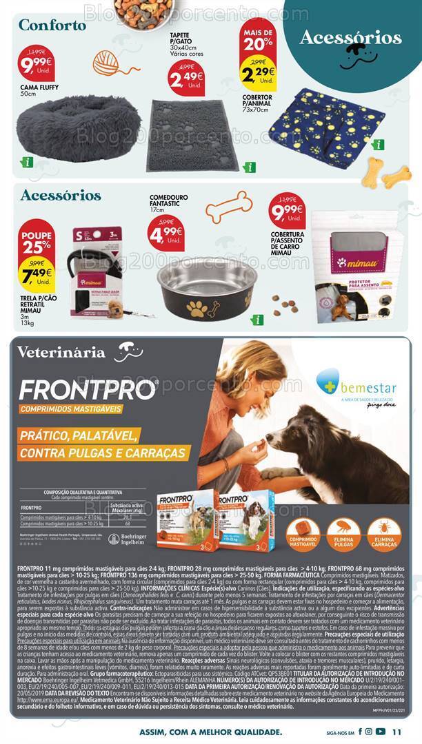 Antevisão Folheto PINGO DOCE Especial Pets Promoções de 3 a 16 outubro