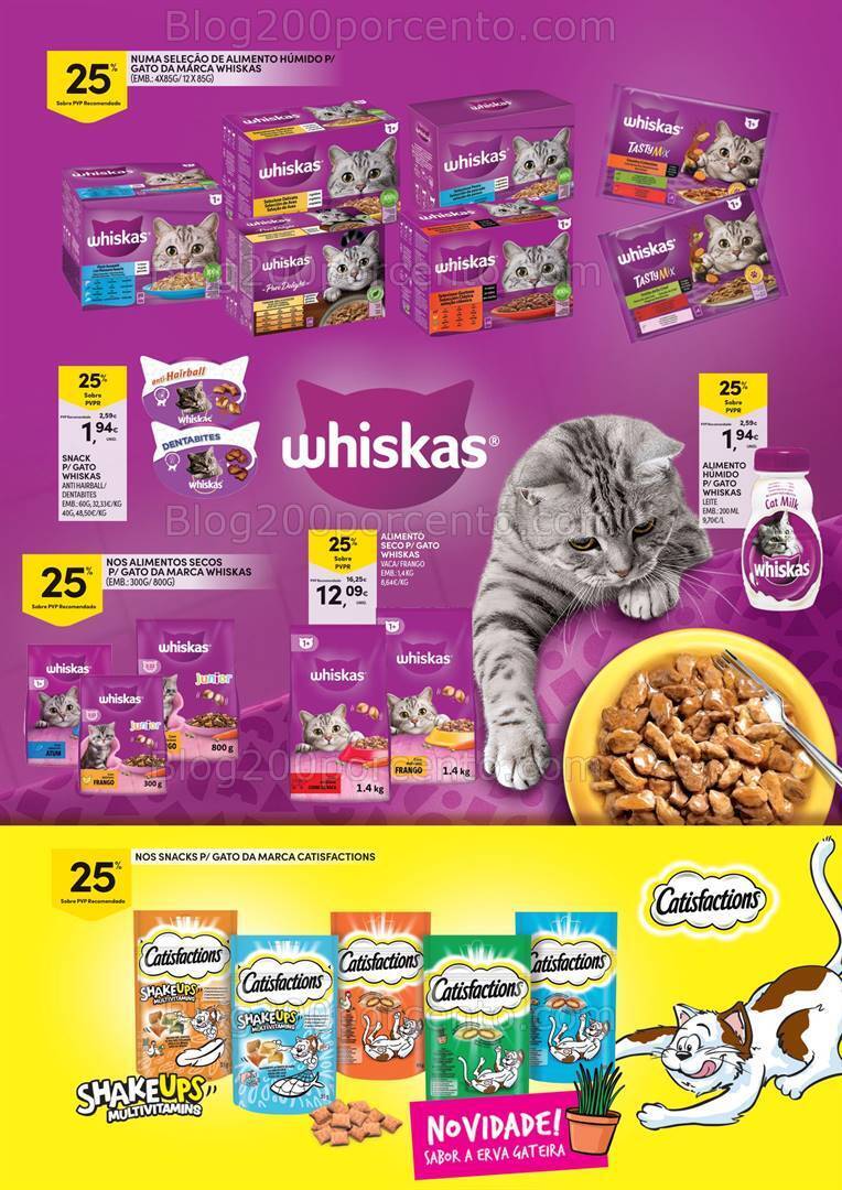 Antevisão Folheto CONTINENTE Açores Animais Promoções de 1 a 15 abril
