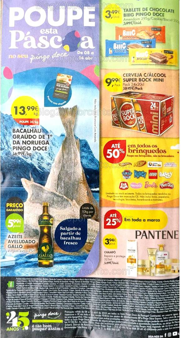 Antevisão Folheto PINGO DOCE Promoções de 8 a 14 abril