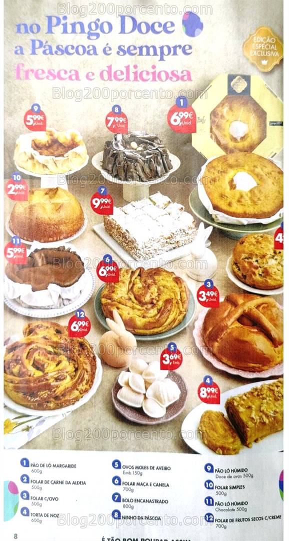 Antevisão Folheto PINGO DOCE Promoções de 8 a 14 abril