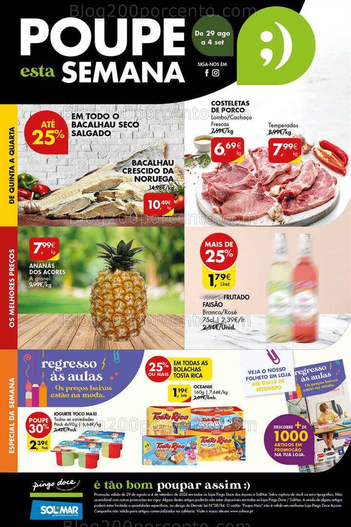 Antevisão Folheto PINGO DOCE Açores Promoções de 29 agosto a 4 setembro