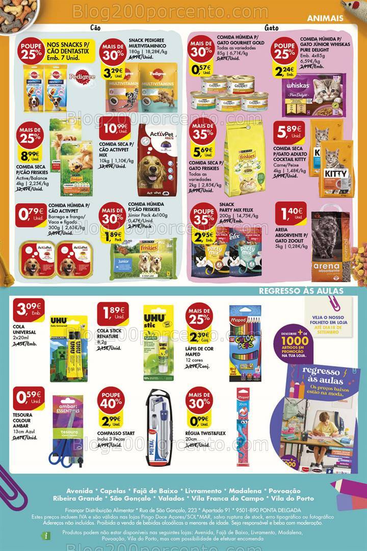 Antevisão Folheto PINGO DOCE Açores Promoções de 29 agosto a 4 setembro