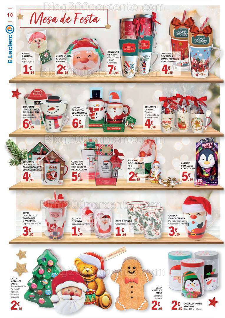 Antevisão Folheto E-LECLERC Presentes de Natal Promoções de 3 novembro a 24 dezembro
