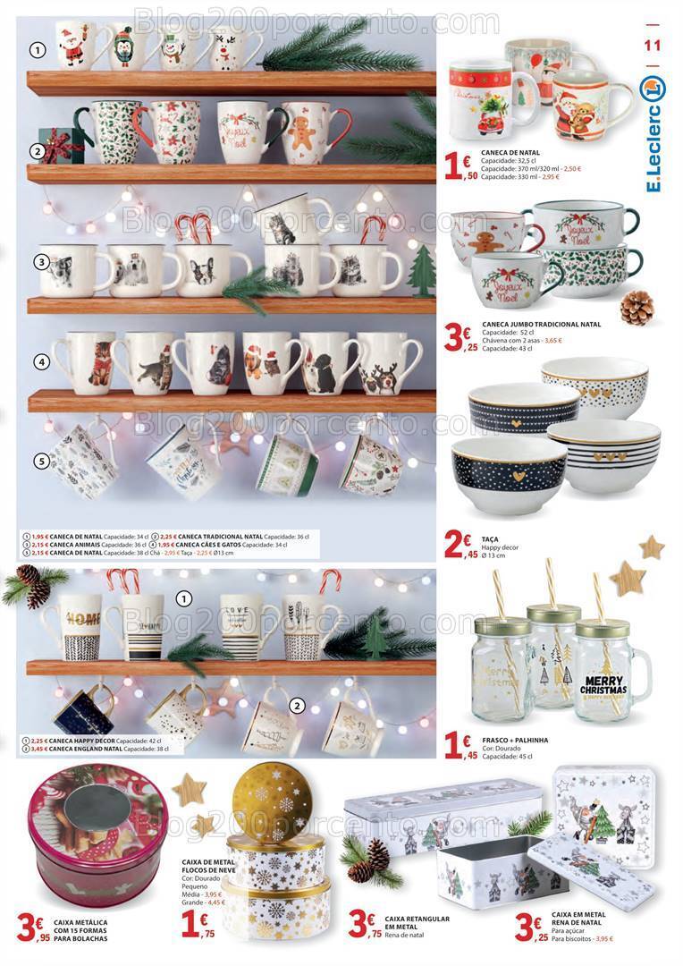 Antevisão Folheto E-LECLERC Presentes de Natal Promoções de 3 novembro a 24 dezembro