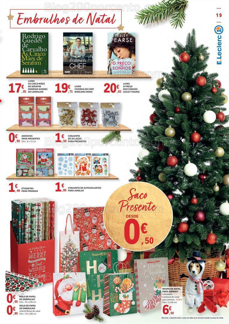 Antevisão Folheto E-LECLERC Presentes de Natal Promoções de 3 novembro a 24 dezembro