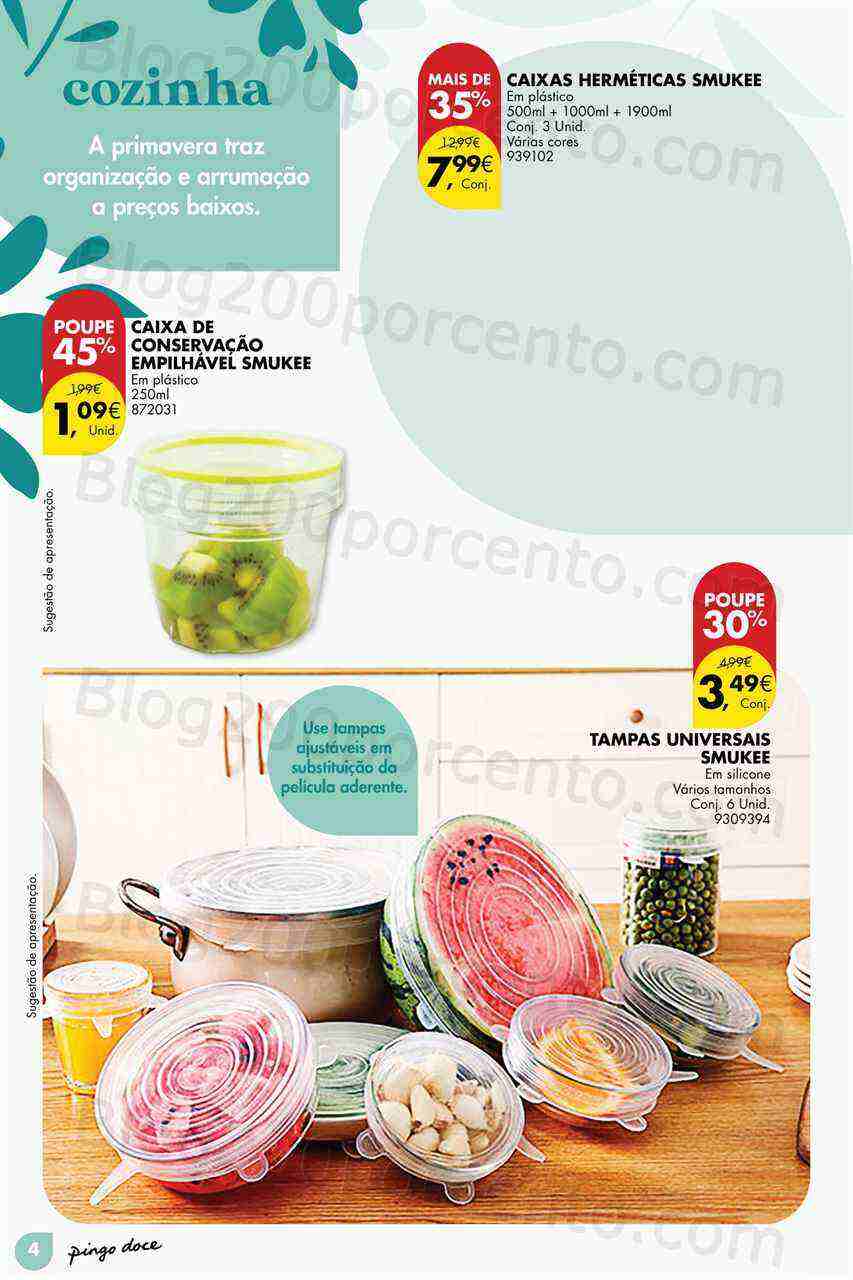 Antevisão Folheto PINGO DOCE Bazar Primavera Promoções de 11 abril a 8 maio