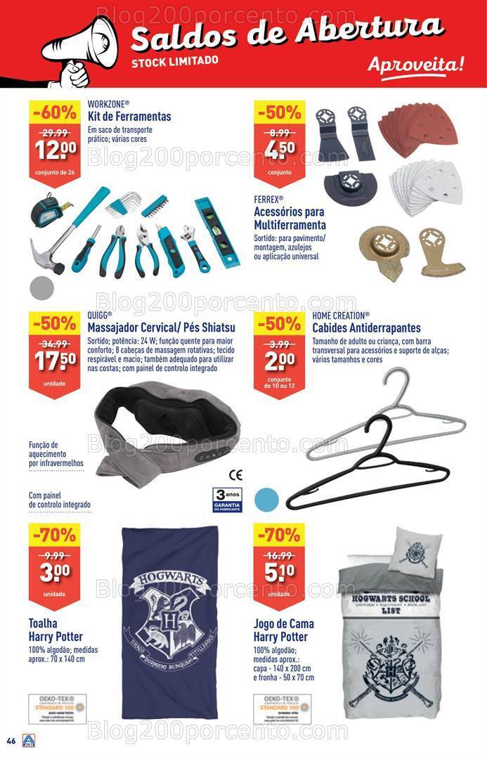 Antevisão Folheto ALDI Abertura + Saldos Promoções de 8 a 14 dezembro