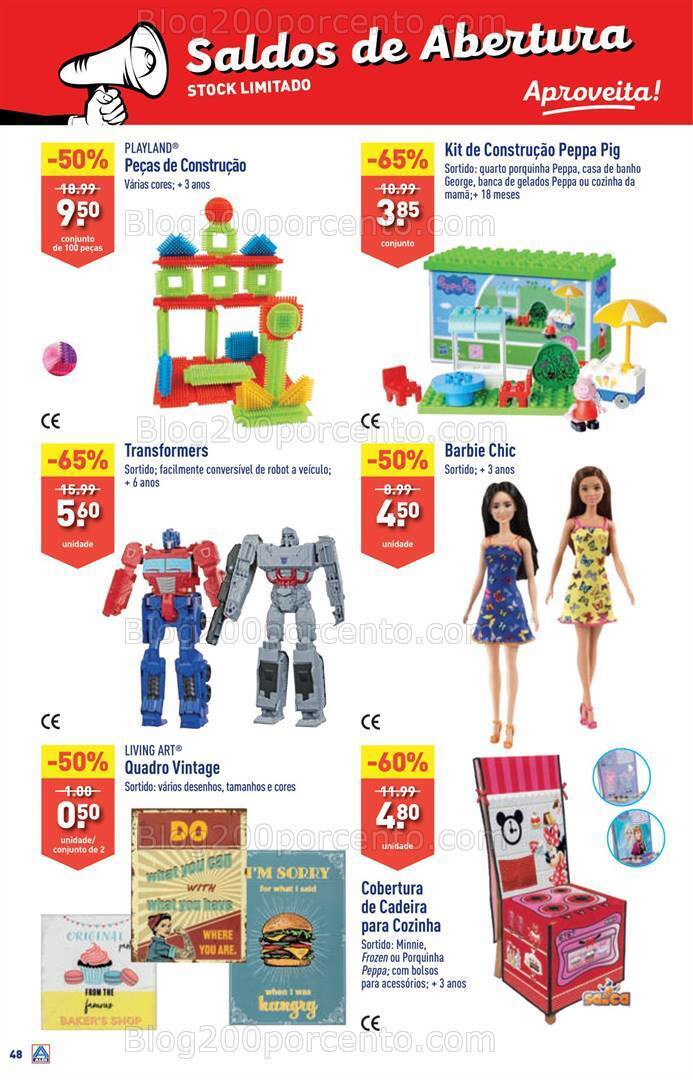 Antevisão Folheto ALDI Abertura + Saldos Promoções de 8 a 14 dezembro
