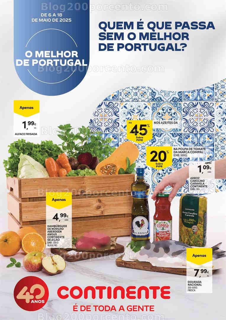 Antevisão Folheto CONTINENTE Produção Nacional Promoções de 6 a 18 maio