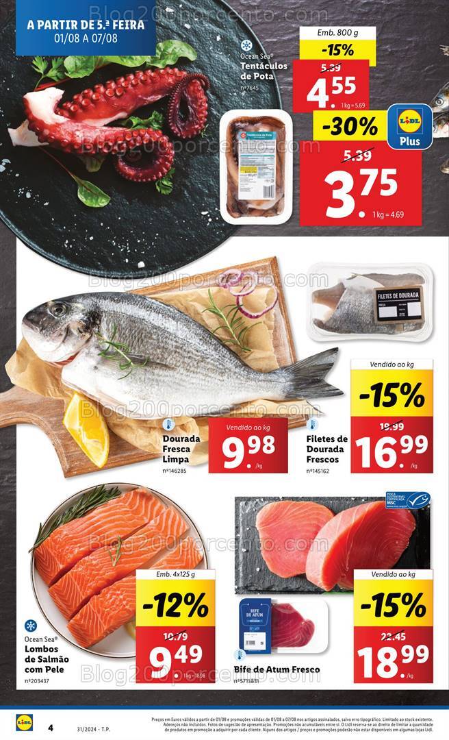 Antevisão Folheto LIDL Promoções de 1 a 7 agosto