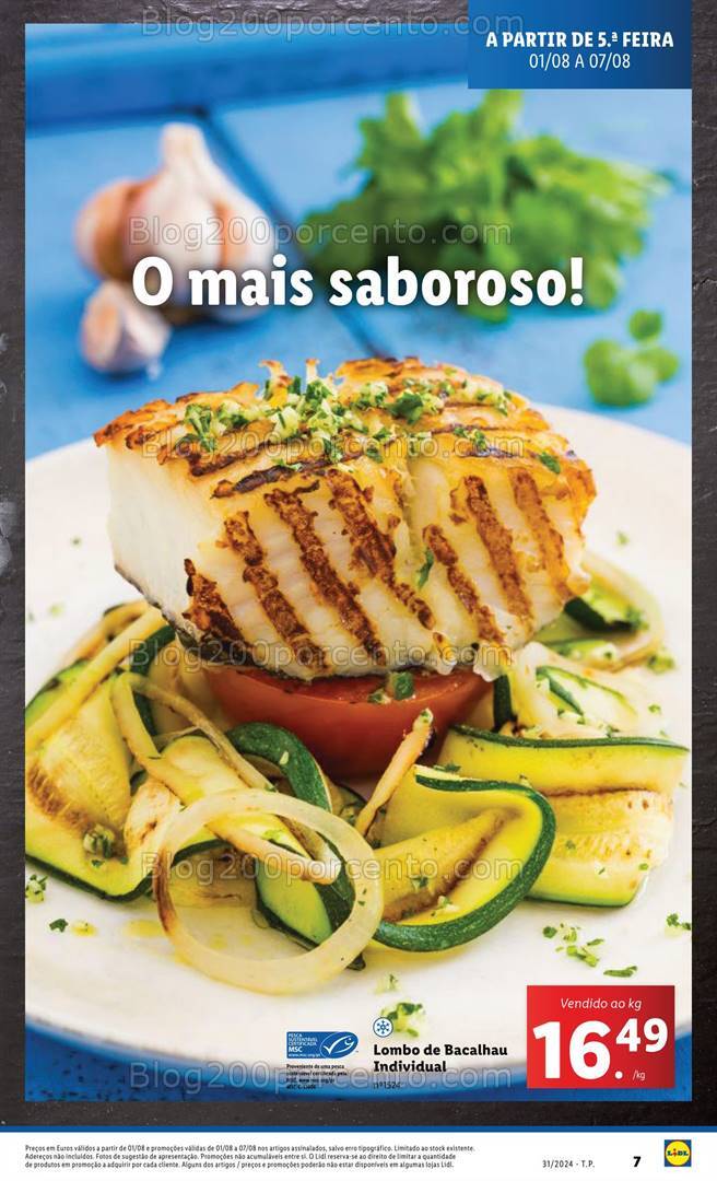 Antevisão Folheto LIDL Promoções de 1 a 7 agosto