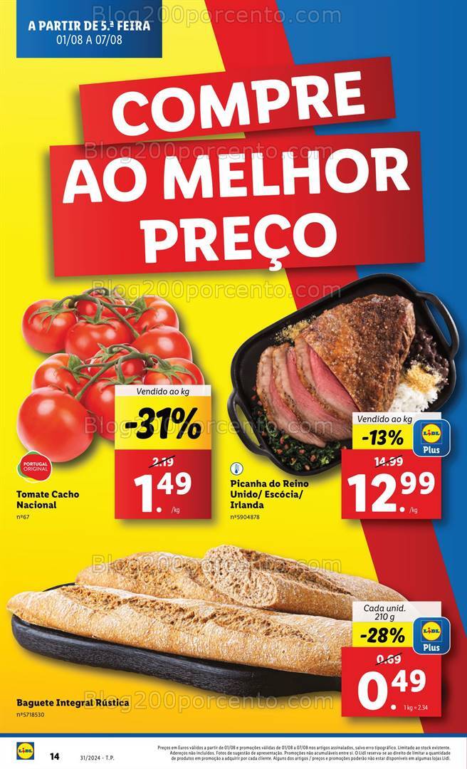 Antevisão Folheto LIDL Promoções de 1 a 7 agosto