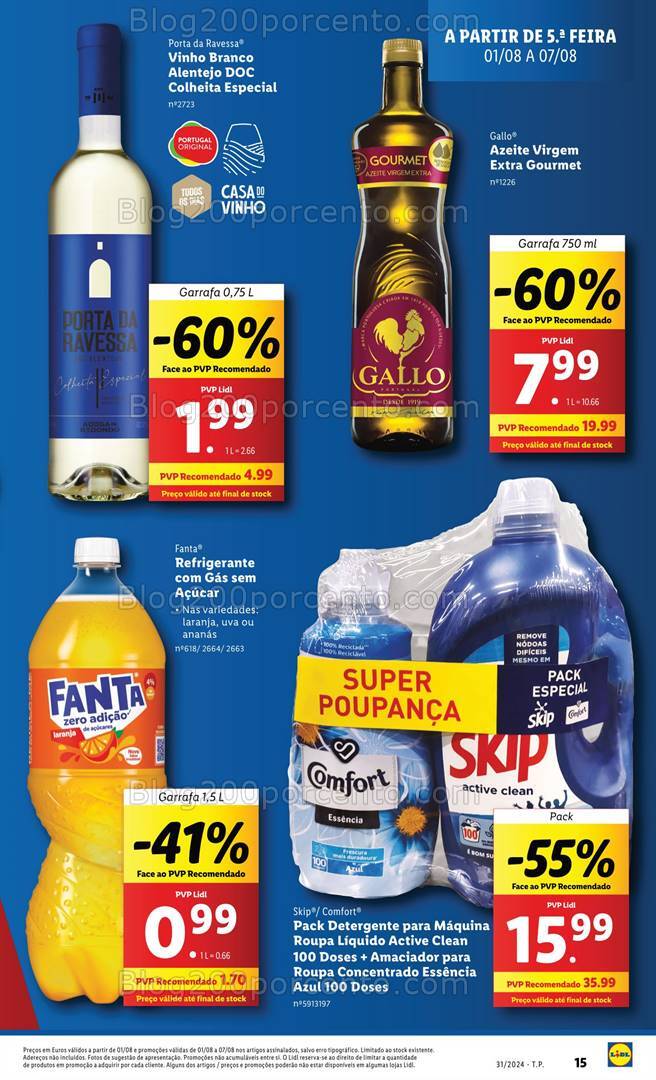 Antevisão Folheto LIDL Promoções de 1 a 7 agosto