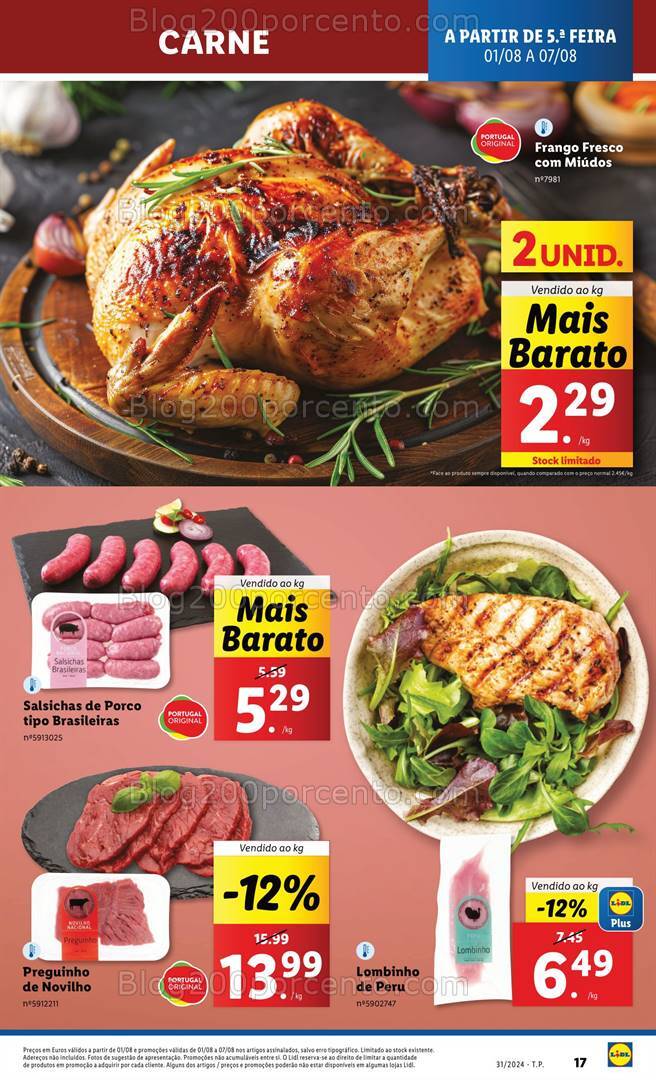 Antevisão Folheto LIDL Promoções de 1 a 7 agosto