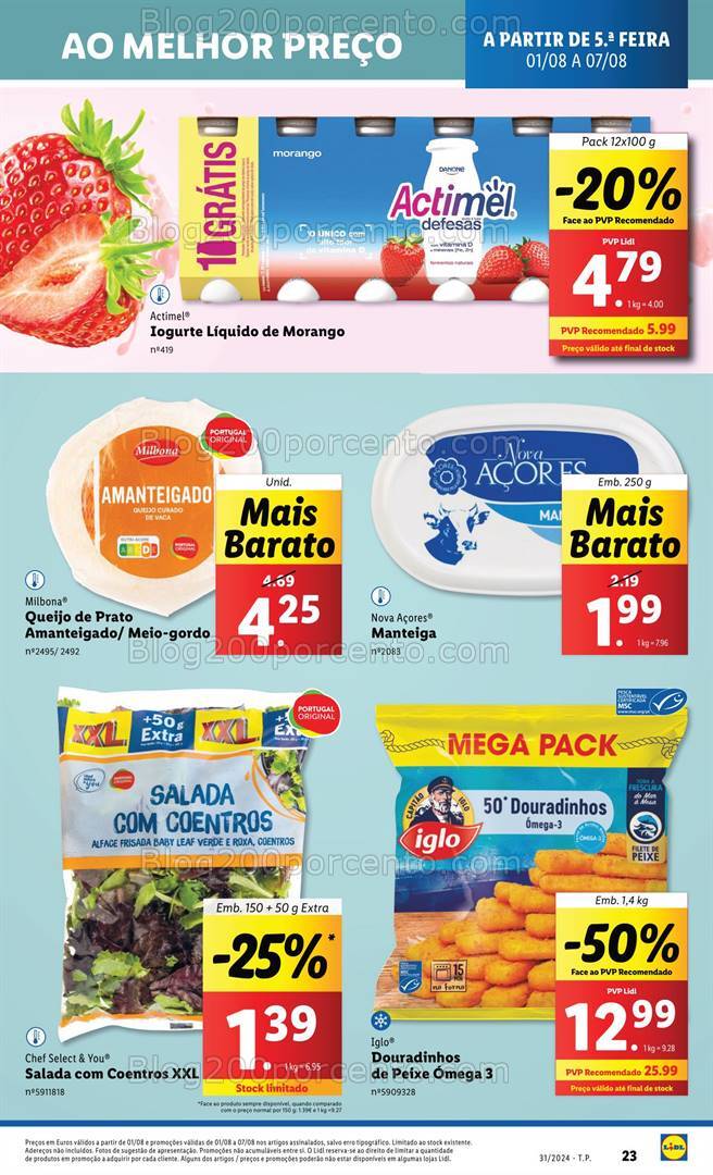 Antevisão Folheto LIDL Promoções de 1 a 7 agosto