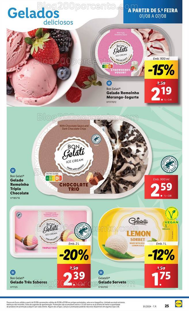 Antevisão Folheto LIDL Promoções de 1 a 7 agosto