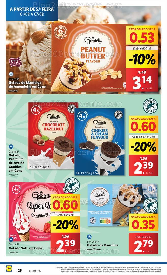 Antevisão Folheto LIDL Promoções de 1 a 7 agosto