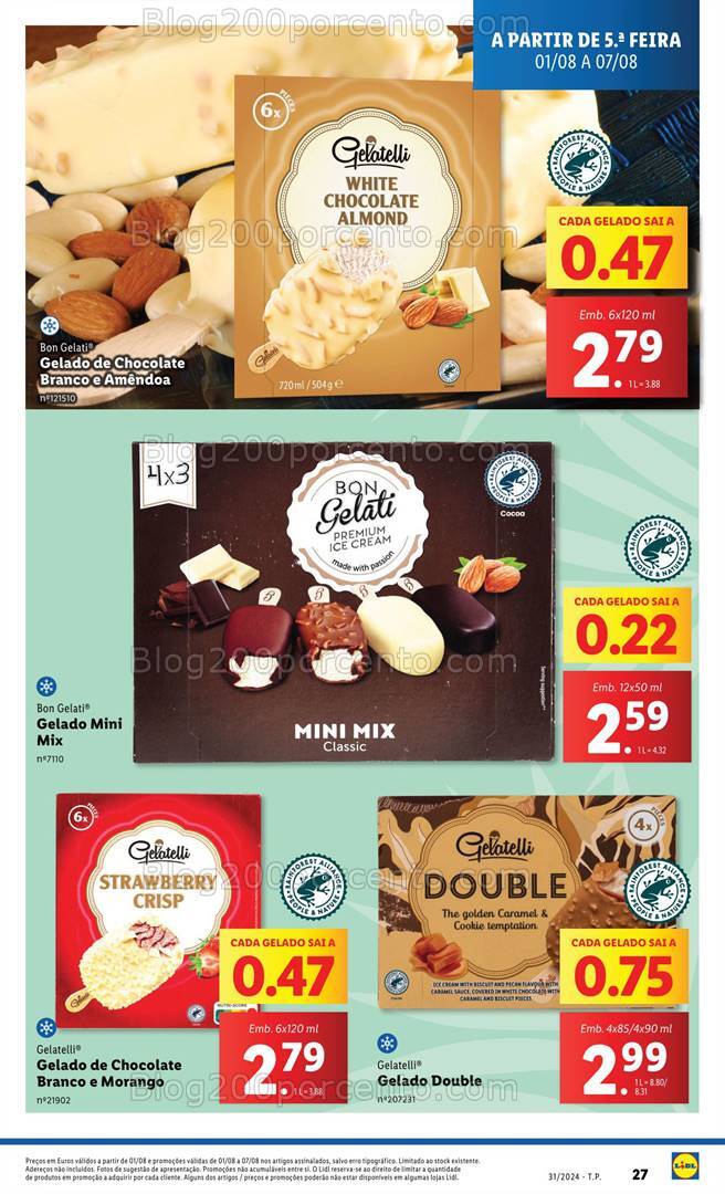 Antevisão Folheto LIDL Promoções de 1 a 7 agosto