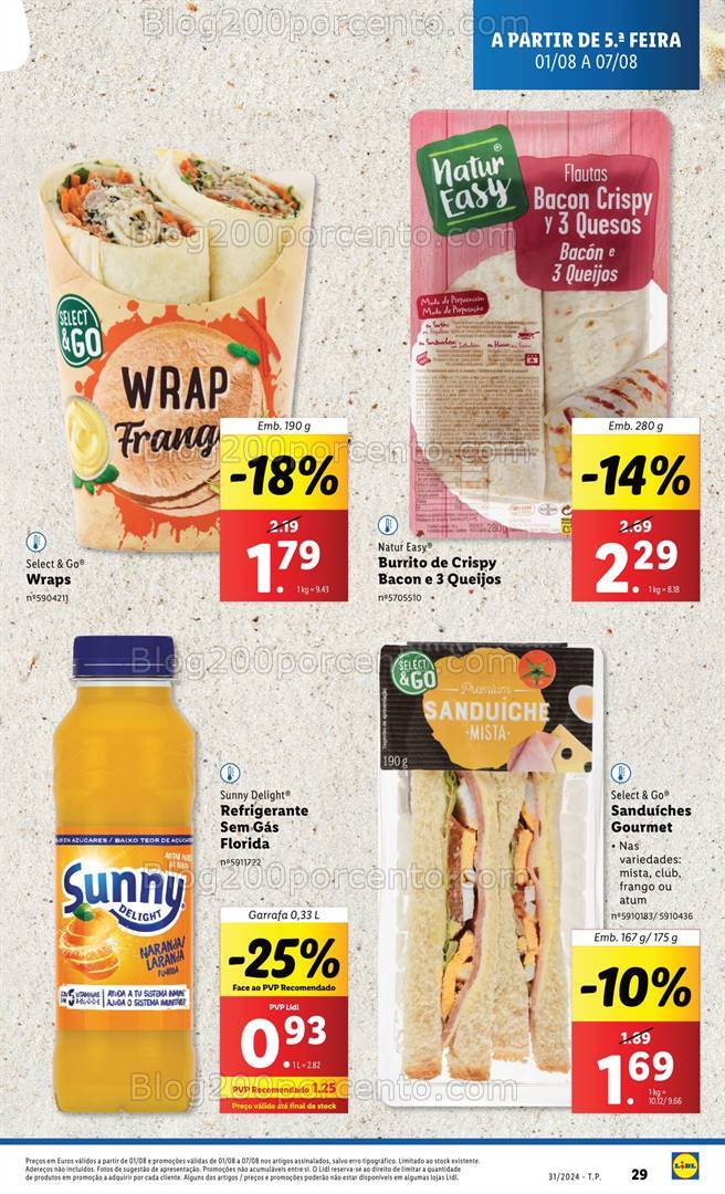 Antevisão Folheto LIDL Promoções de 1 a 7 agosto