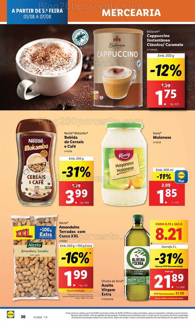 Antevisão Folheto LIDL Promoções de 1 a 7 agosto