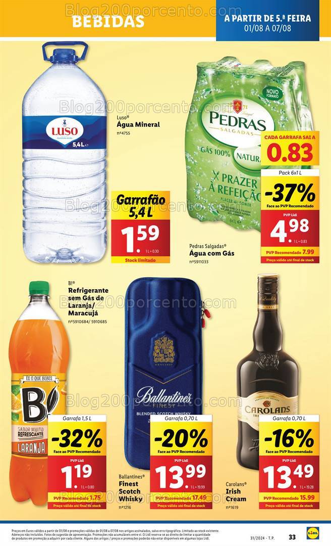 Antevisão Folheto LIDL Promoções de 1 a 7 agosto